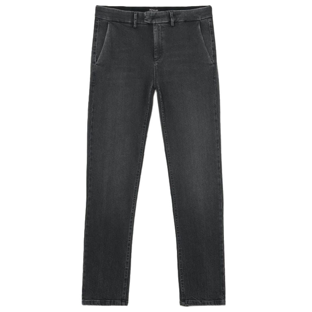 Sleek Black Stretch Denim Jeans - SEHABRANDS