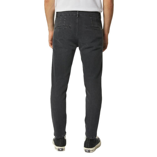 Sleek Black Stretch Denim Jeans - SEHABRANDS