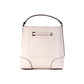 Mercer Small Powder Blush Pebble Leather Bucket Crossbody Bag Purse - SEHABRANDS