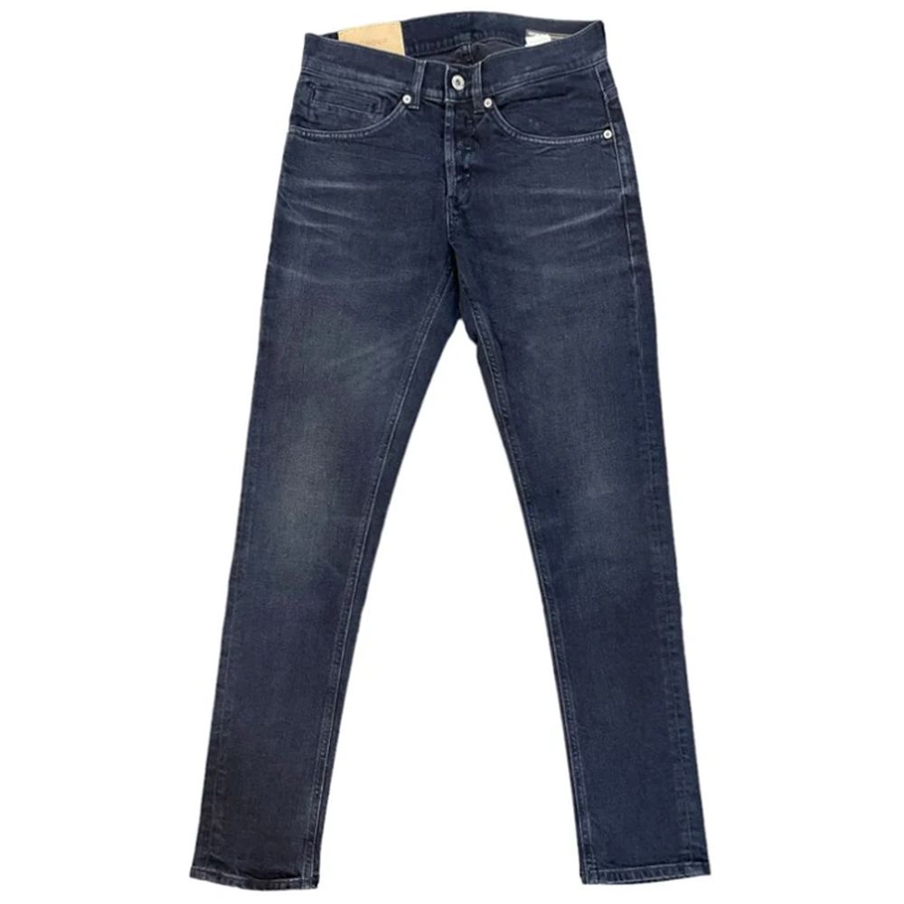 Chic Regular Fit Dark Blue Stretch Jeans - SEHABRANDS