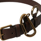 Dolce & Gabbana Elegant Calf Leather Belt with Metal Buckle Closure