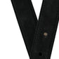 Dolce & Gabbana Elegant Black Leather Belt with Metal Buckle