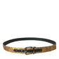 Dolce & Gabbana Elegant Gold Leather Belt