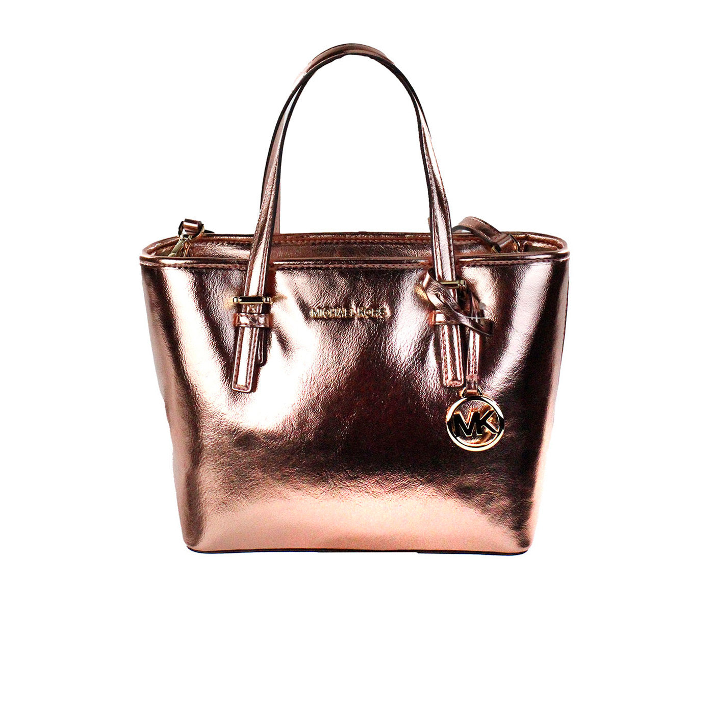 Jet Set Primrose Metallic XS Carryall Top Zip Tote Bag Purse - SEHABRANDS