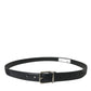 Dolce & Gabbana Elegant Leather Belt with Metal Buckle