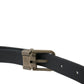 Dolce & Gabbana Elegant Suede Calf Leather Belt