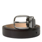 Dolce & Gabbana Elegant Leather Belt with Eye-Catching Buckle