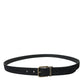 Dolce & Gabbana Elegant Suede Calf Leather Belt