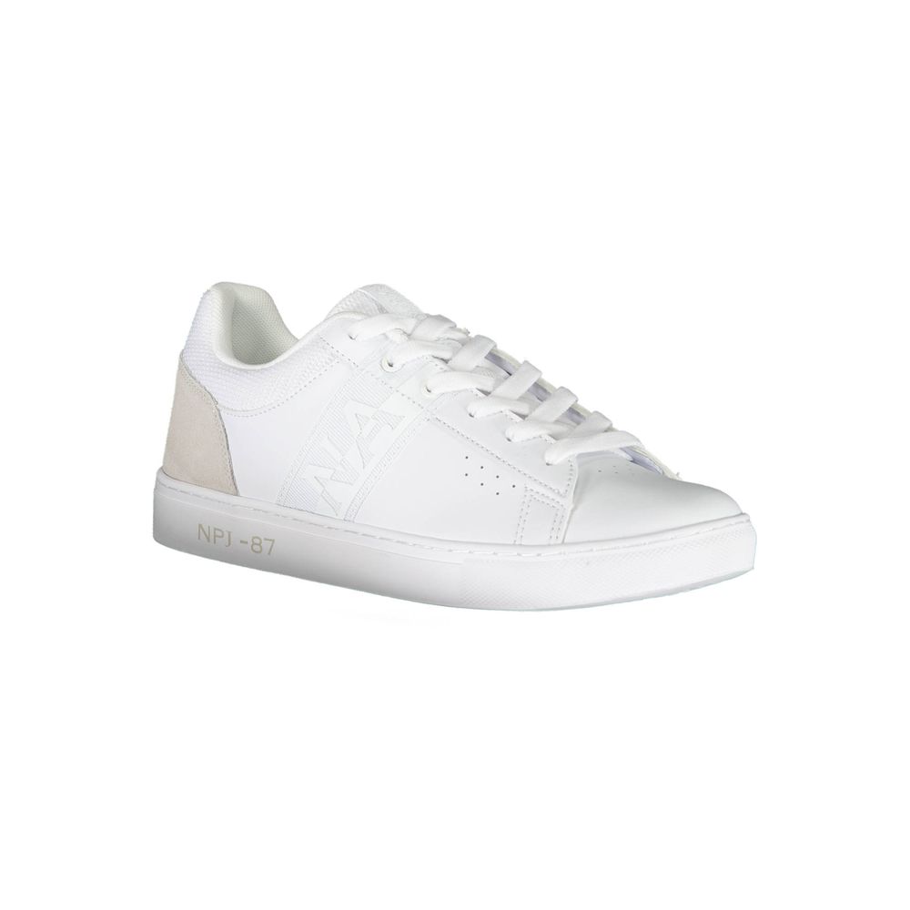 Elegant White Sneakers with Contrasting Details - SEHABRANDS