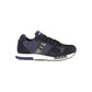 Contrast Lace-Up Sports Sneakers in Blue - SEHABRANDS