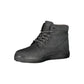 Carrera Chic Black Lace-up Boots with Contrast Details