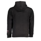 U.S. Grand Polo Sleek Black Fleece Hooded Sweatshirt