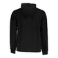 Fila Sleek Black Hooded Sweatshirt with Embroidery