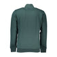 La Martina Elegant Green Fleece Sweatshirt with Embroidery