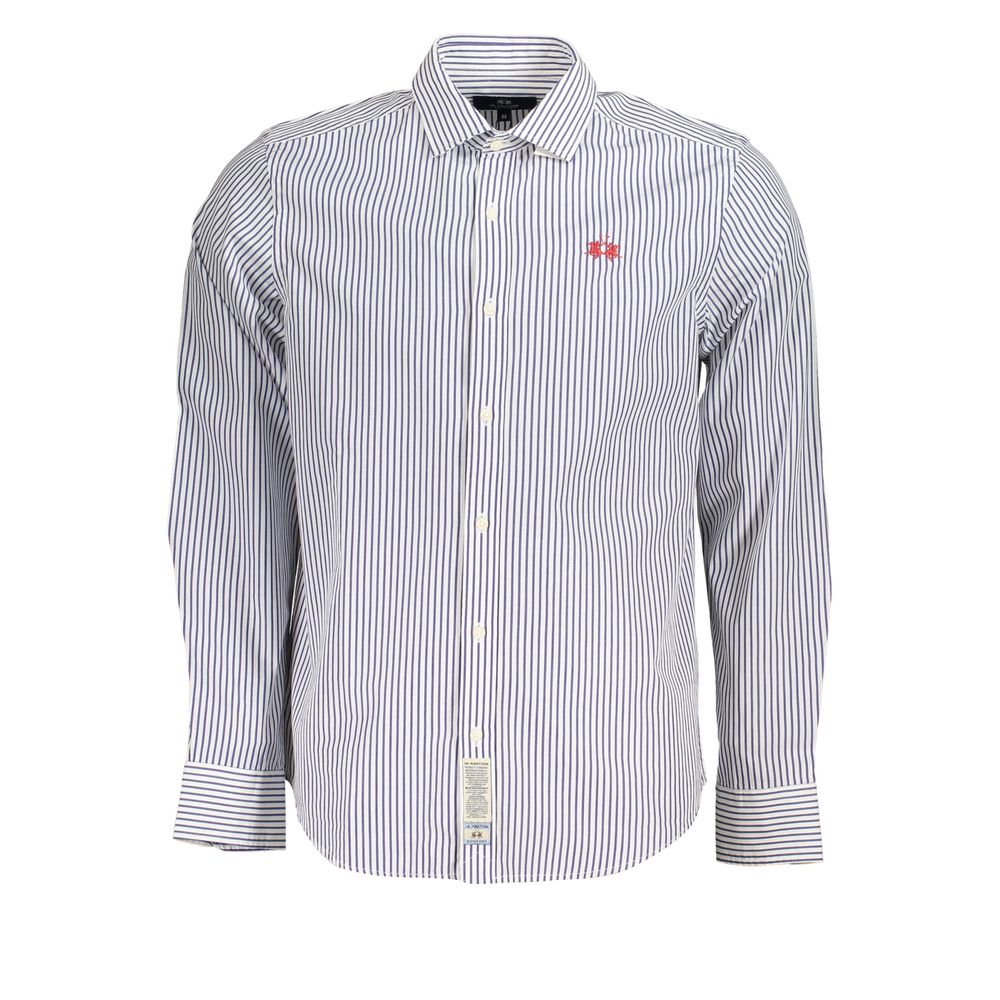 Elegant Long-Sleeved Striped Shirt for Men - SEHABRANDS