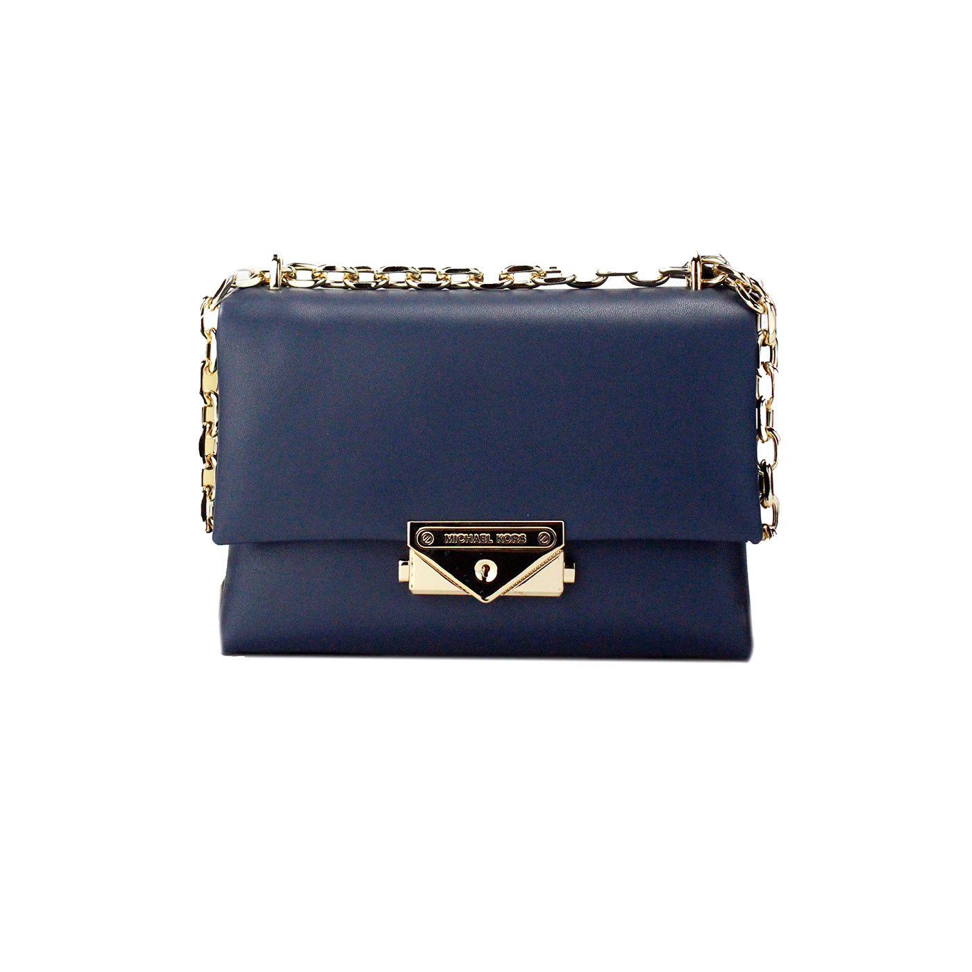 Cece Small Navy Vegan Leather Convertible Flap Crossbody Bag - SEHABRANDS