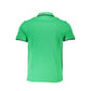 Chic Green Cotton Polo with Contrast Detailing - SEHABRANDS