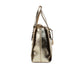 Jet Set Pale Gold Metallic XS Carryall Top Zip Tote Bag Purse - SEHABRANDS