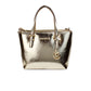 Jet Set Pale Gold Metallic XS Carryall Top Zip Tote Bag Purse - SEHABRANDS