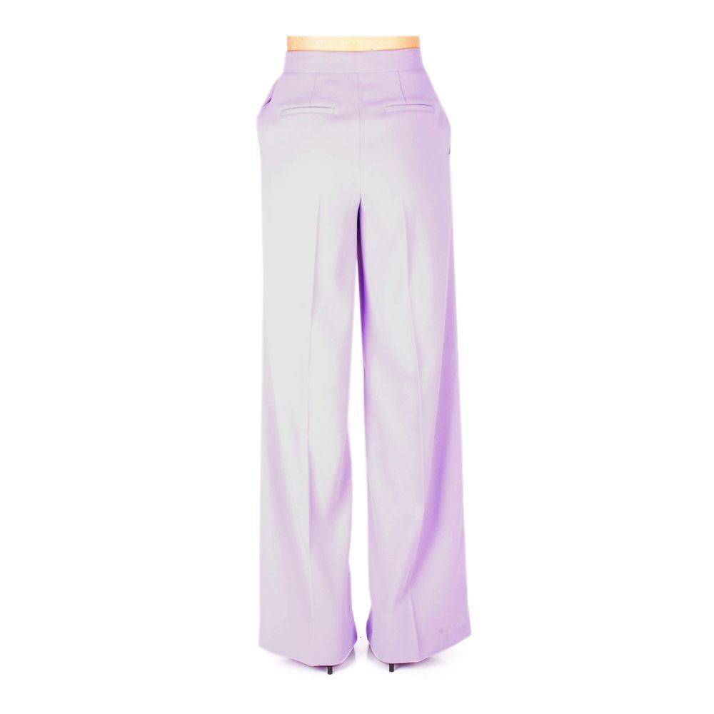 Elegant High-Waist Crepe Trousers - SEHABRANDS