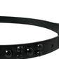 Dolce & Gabbana Engraved Logo Leather Waist Belt