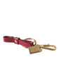 Dolce & Gabbana Stunning Red Leather Keychain