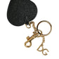 Dolce & Gabbana Stunning Gold and Pink Leather Keychain