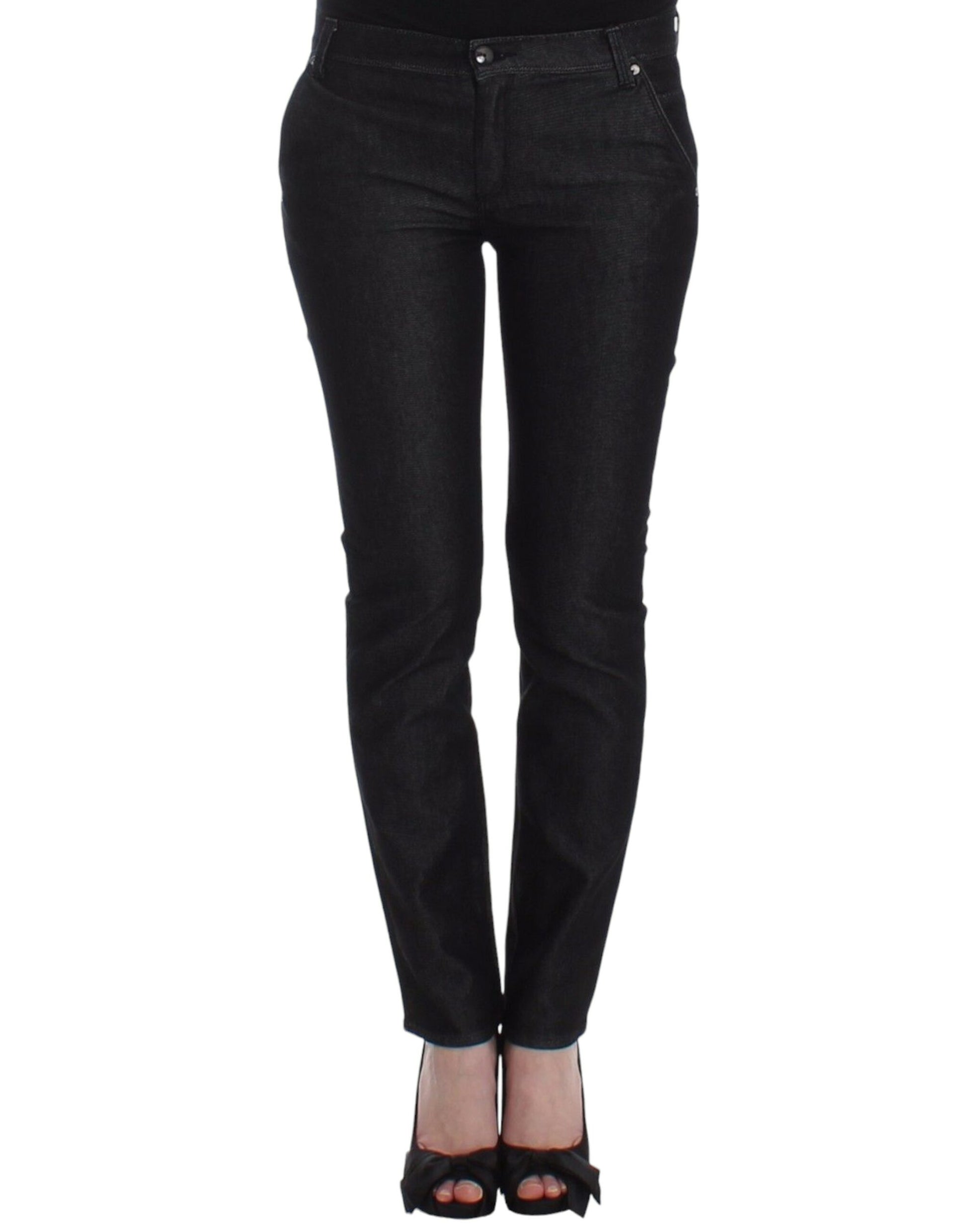 Chic Black Skinny Jeans - Elegant & Slim Fit - SEHABRANDS