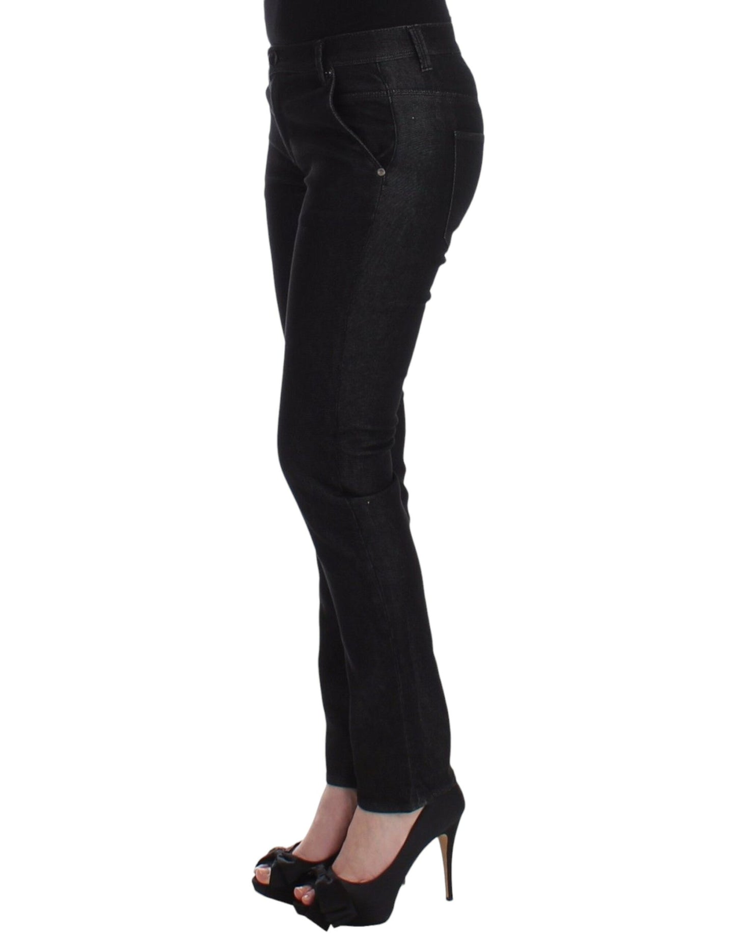 Chic Black Skinny Jeans - Elegant & Slim Fit - SEHABRANDS