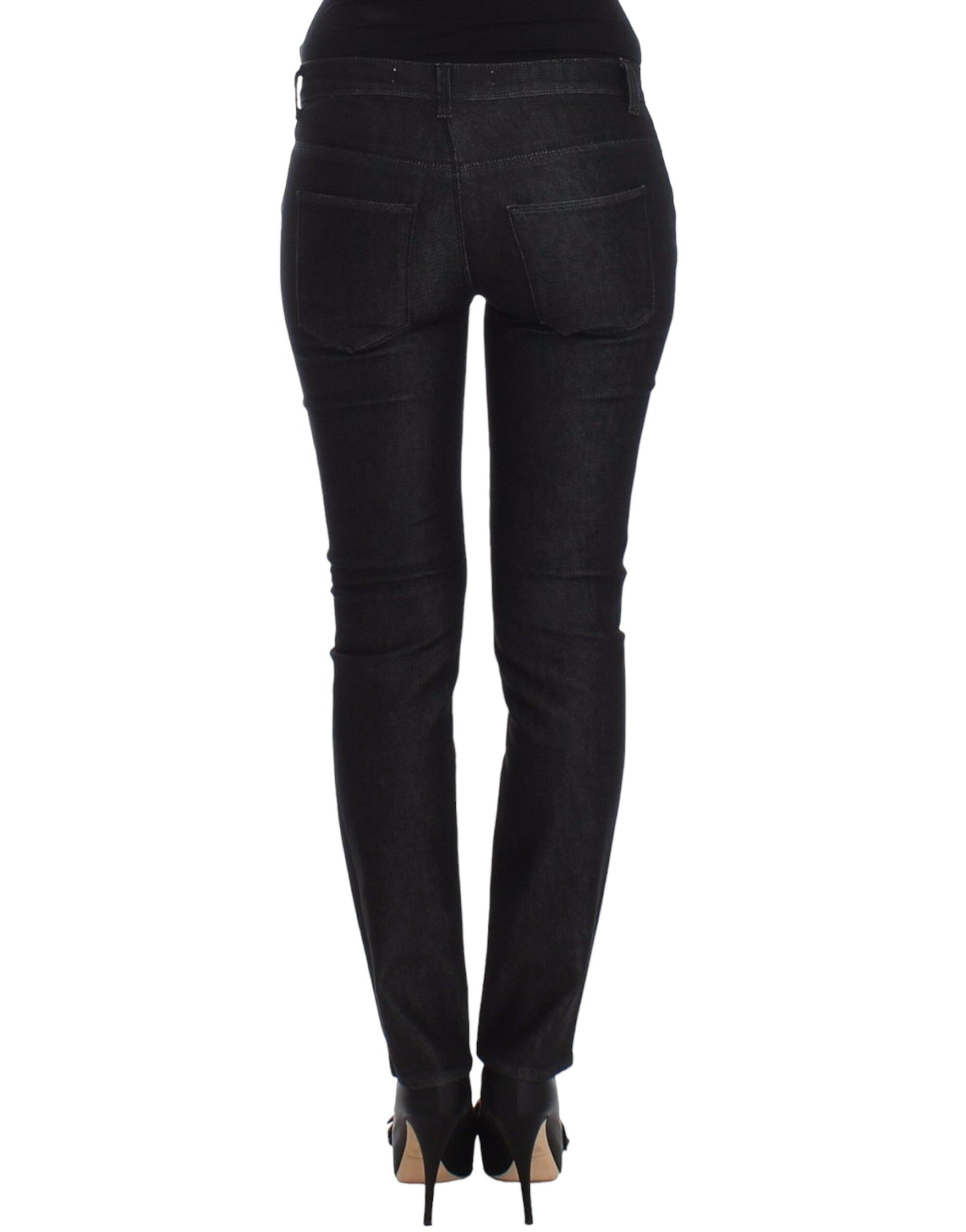 Chic Black Skinny Jeans - Elegant & Slim Fit - SEHABRANDS