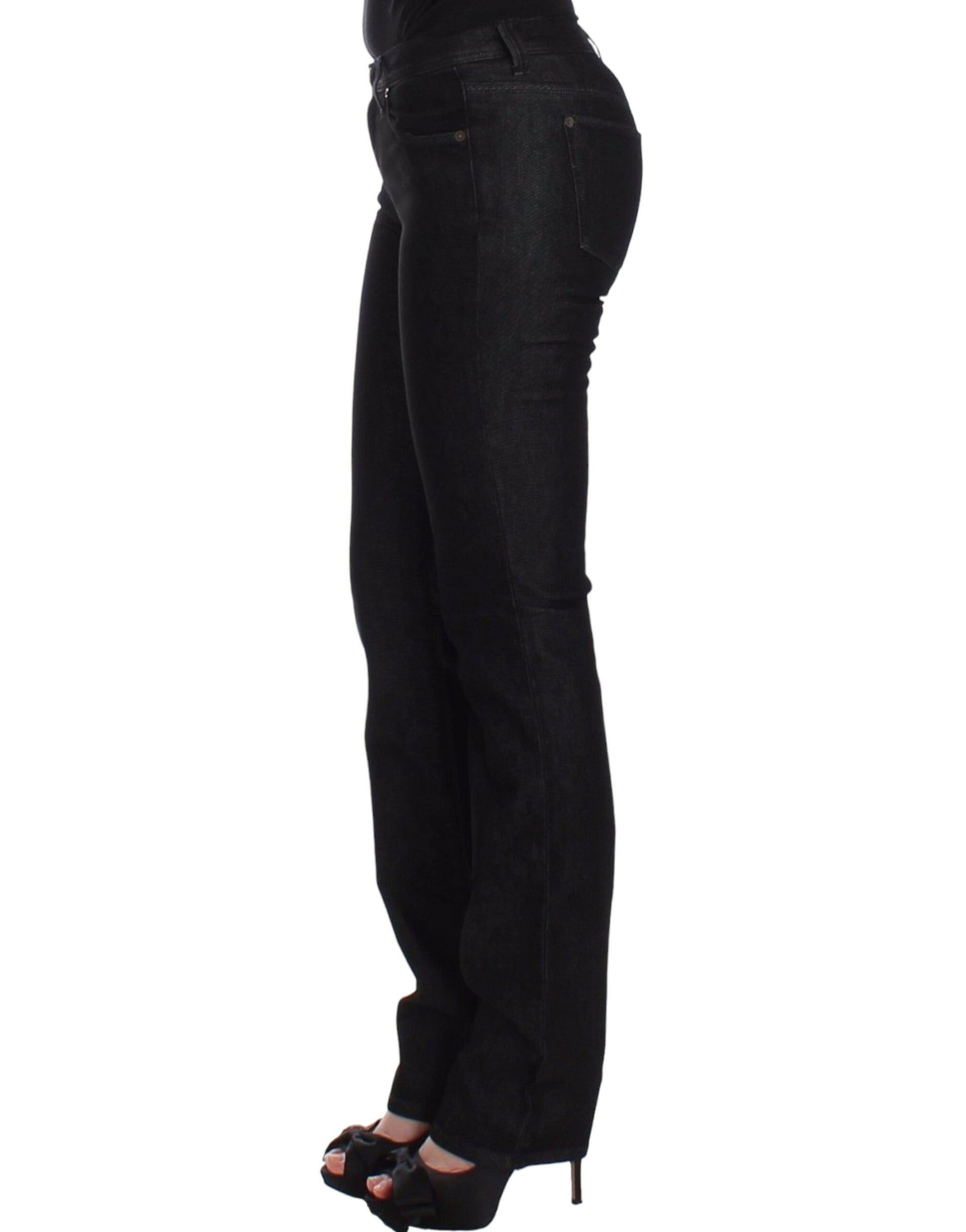 Chic Black Slim Skinny Jeans - SEHABRANDS