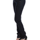 Chic Dark Blue Slim Jeans for Elegant Style - SEHABRANDS