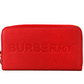 Elmore Red Embossed Logo Leather Continental Clutch Wallet - SEHABRANDS