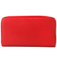 Elmore Red Embossed Logo Leather Continental Clutch Wallet - SEHABRANDS