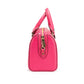 Travel XS Carmine Pink Leather Duffle Crossbody Handbag Purse - SEHABRANDS