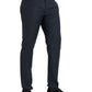 Dolce & Gabbana Blue Wool Men Skinny Dress Pants