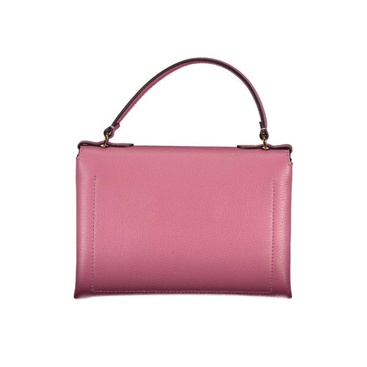 Pink Leather Handbag - SEHABRANDS