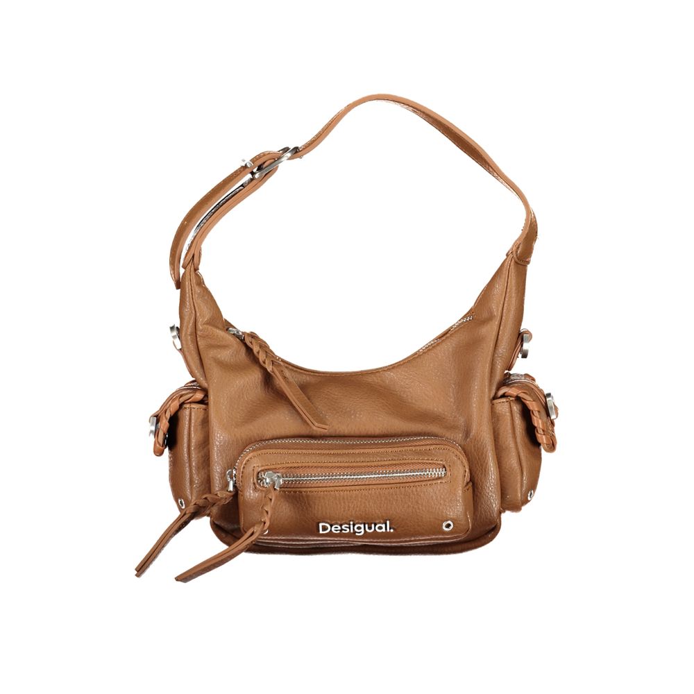 Brown Polyethylene Handbag - SEHABRANDS