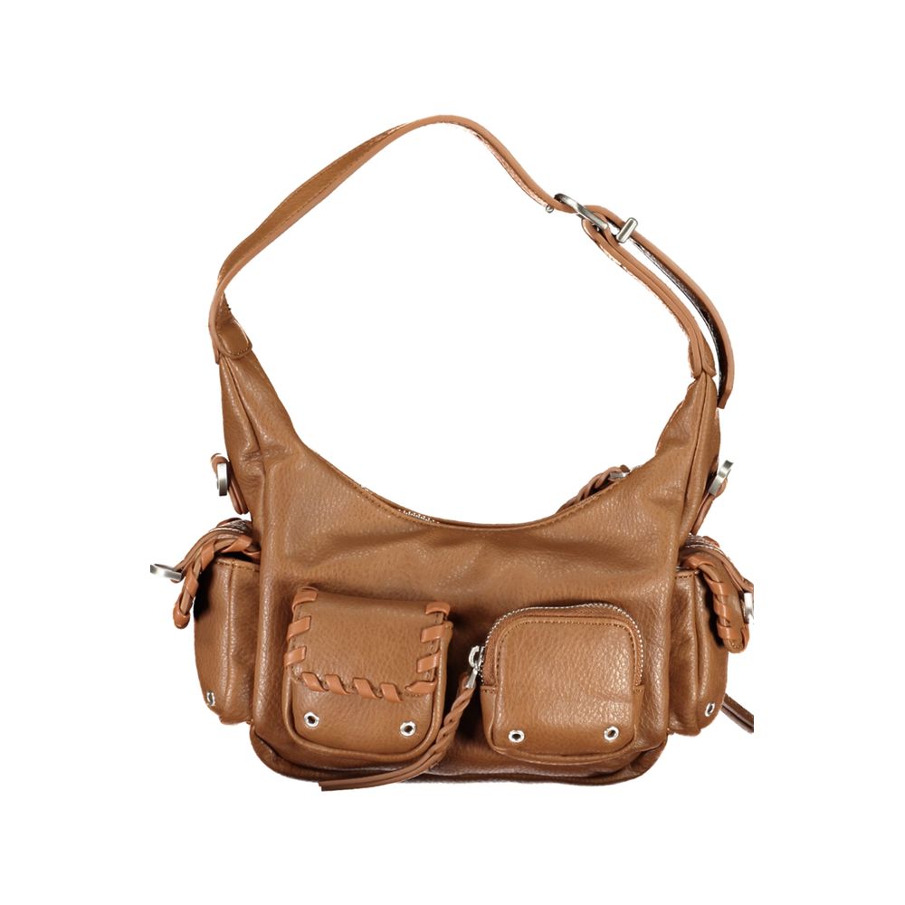 Brown Polyethylene Handbag - SEHABRANDS