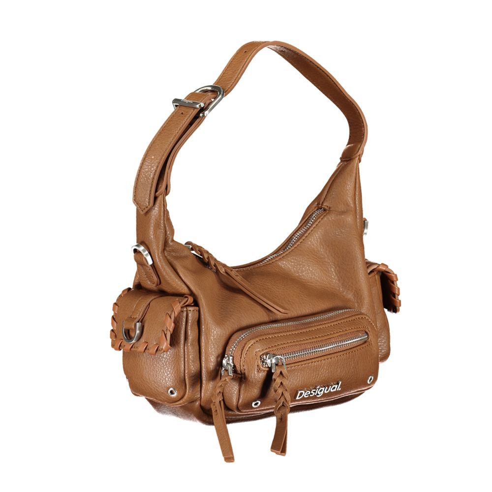 Brown Polyethylene Handbag - SEHABRANDS