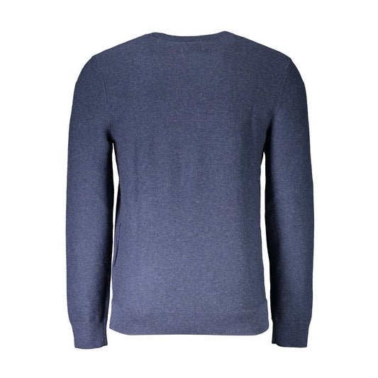 Blue Cotton Sweater - SEHABRANDS