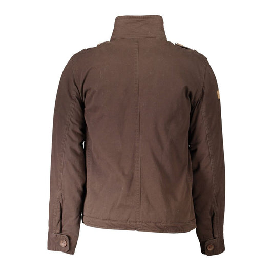 Brown Polyester Jacket - SEHABRANDS