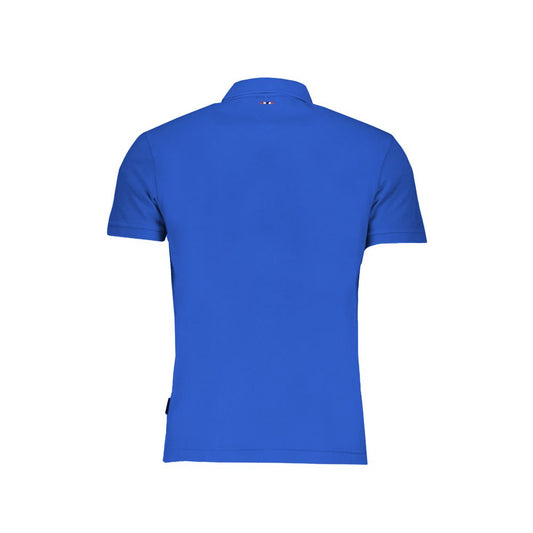 Blue Cotton Polo Shirt - SEHABRANDS