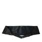 Dolce & Gabbana Black Men Wide Waist Silk Belt Cummerbund