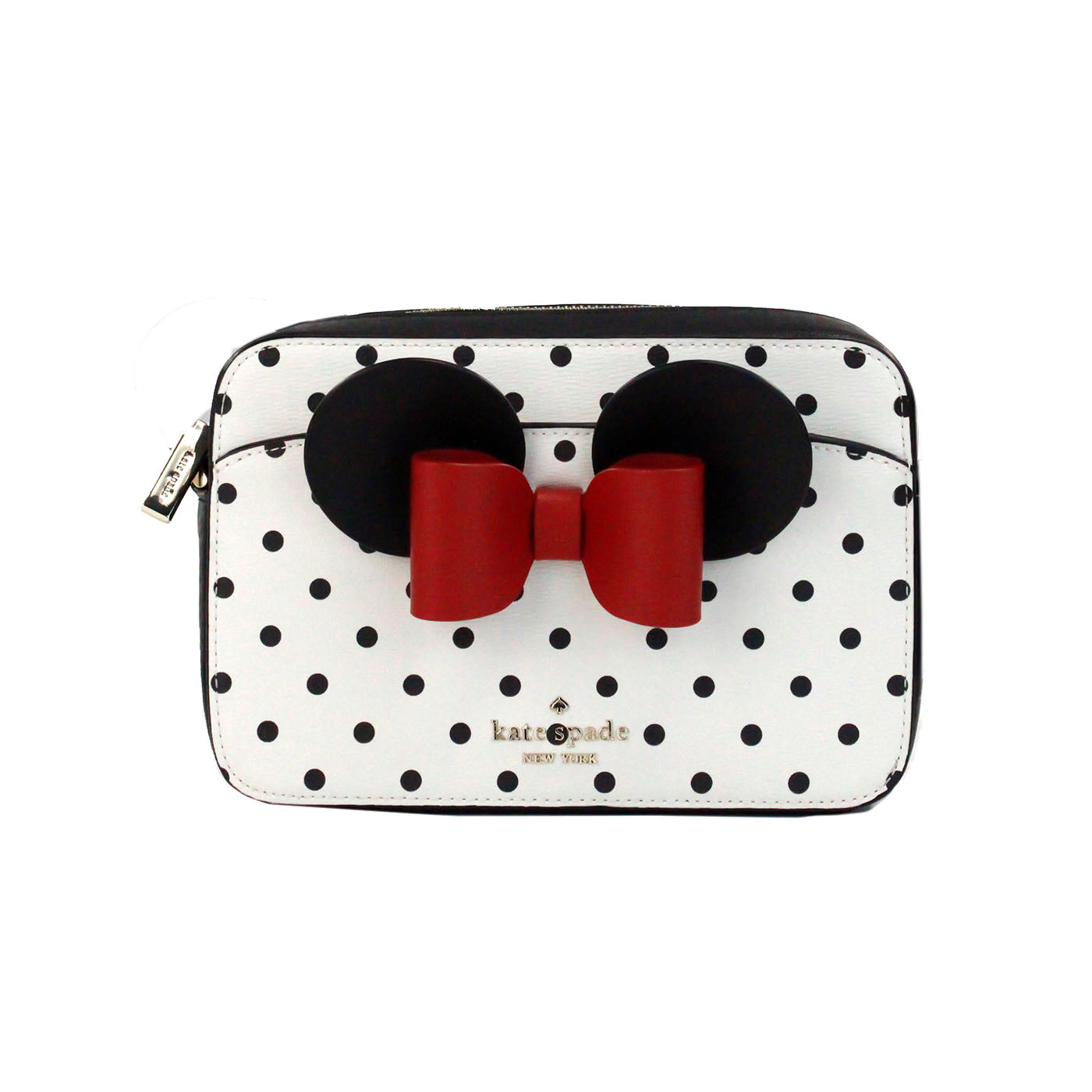 Disney Minnie Mouse Polka Dot Printed PVC Crossbody Camera Bag - SEHABRANDS