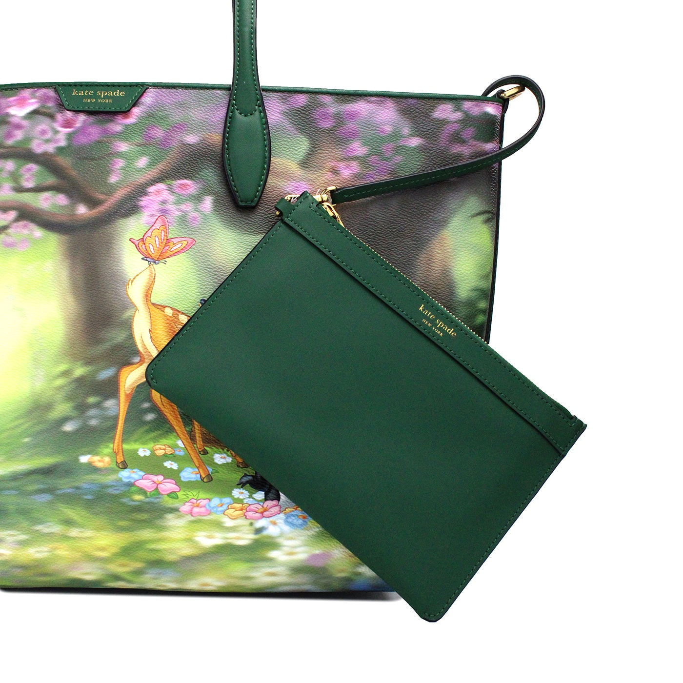 Disney Sutton Bambi Coated Canvas Shoulder Tote Handbag Purse - SEHABRANDS