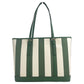 Jet Set Travel Large TZ Shoulder PVC Tote Bag Purse Fern Green - SEHABRANDS