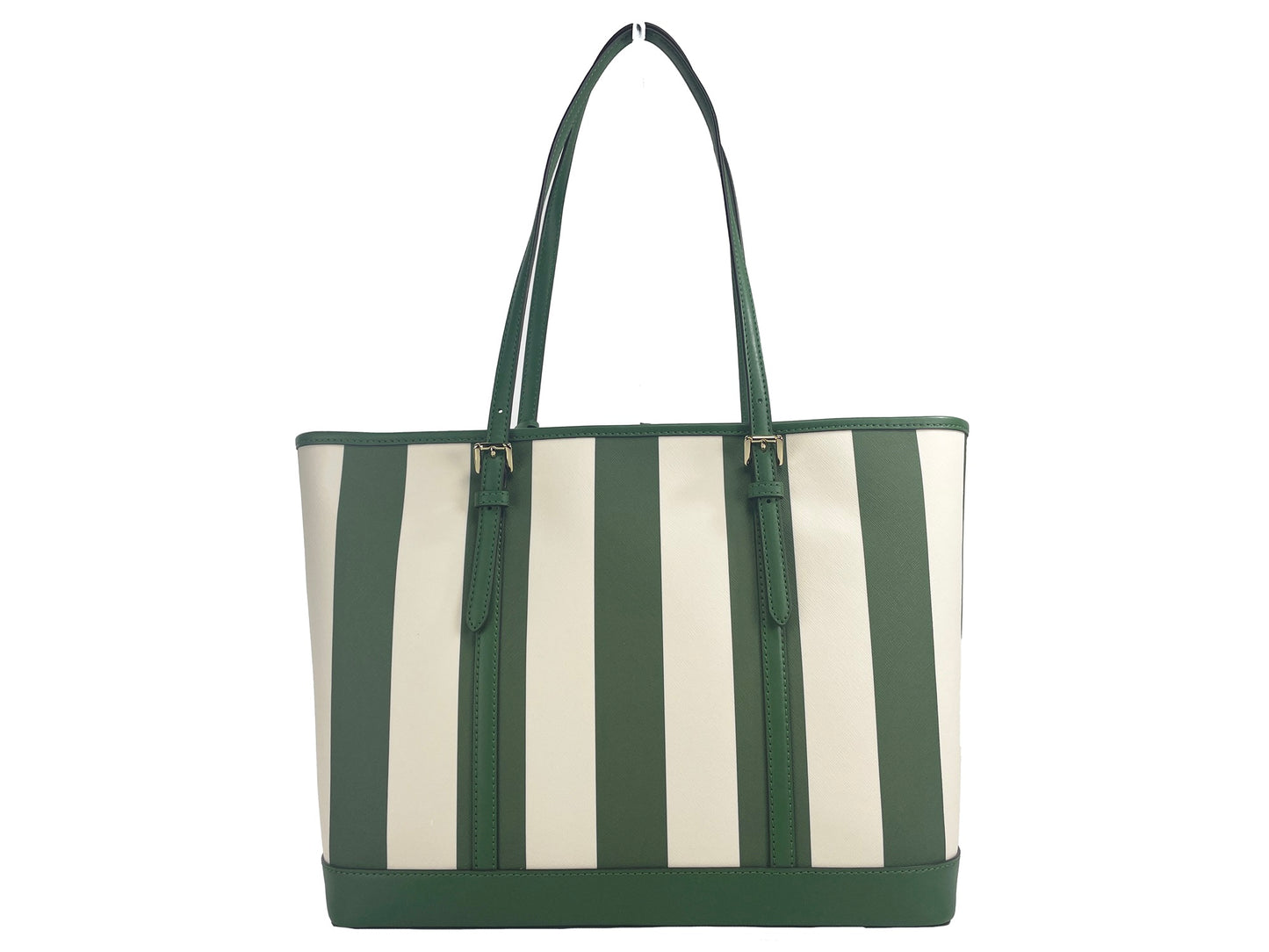 Jet Set Travel Large TZ Shoulder PVC Tote Bag Purse Fern Green - SEHABRANDS