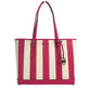 Jet Set Travel Large TZ Shoulder PVC Tote Bag Purse Pink - SEHABRANDS