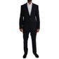 Dolce & Gabbana Blue MARTINI Wool Formal 2 Piece Suit